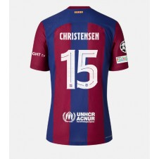 Barcelona Andreas Christensen #15 Hjemmedrakt 2023-24 Kortermet